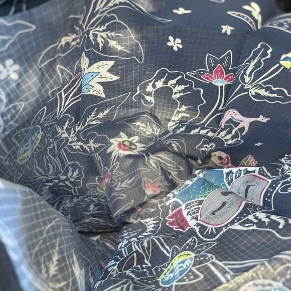 NWT Vera Bradley Owl Collapsible Tote in Night Sky Keychain - Picture 9 of 12